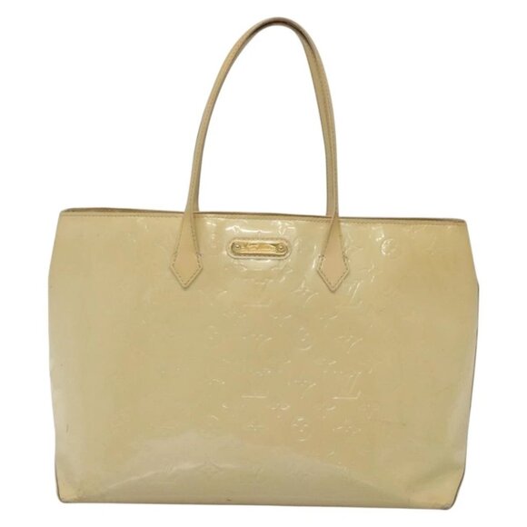 LOUIS VUITTON Monogram Vernis Wilshire MM Hand Bag Broncorail M91441 Auth 134792 - Picture 11 of 15